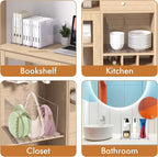 Acrylic Purse Organizer, Purse Storage Rack for Closet Organization, Clear Shelf Divider, Adjustable Clutch Bag Organizer Handbag Dividers Rack, Detachable Separators for Bedroom Bathroom Office