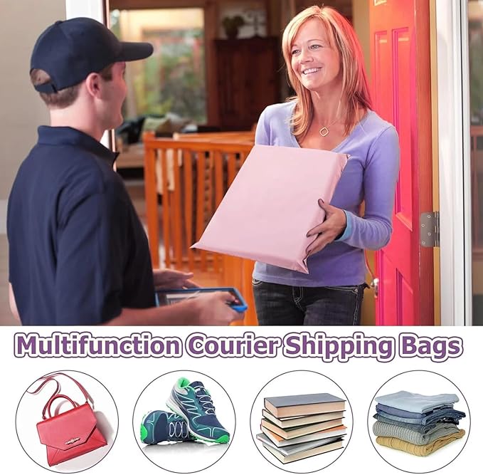Large Poly Mailers19x24 Inch 300PCS, 5-Layer Self-Seal Waterproof Large Shipping Bags for Clothes, Books, Mailing, E-commerce Packaging,Tear-Proof Shipping Envelopes Poly Bags for Business