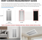 12x24 Return Air Grille(Duct Opening Size),Air Return Vent Cover,Flat Vent Cover,Rejillas De Aire Acondicionado Para Casa,Return Air Grilles,Outer Dimensions:13.75"Wx25.75"H(12"W x 24"H, Duct Opening)