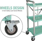 Olympia Tools 89-353 Pack N Roll Collapsible Service Cart, XL, 300LB Capacity, Teal