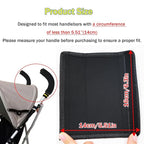2 Pack 6.3 * 5.51inches Stroller Armrest Handle Cover,Pushchair Handlebar Cover,Universal Protective Grip Bumper Bar Covers Replacement Removable Toddler Pram Bumper Dust Proof Handle Gloves(Black)