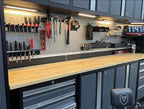OmniWall Modular Metal Pegboard System, 16x48 inches, Steel Construction, Wall-Mounted Tool Storage (Silver, Horizontal)