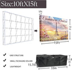 Customize Trade Show Fabric Pop Up Display Tension Fabric Banner Portable Aluminum Display Store Sign Holders Booth Holder Print and Frame Set 15×10 FT