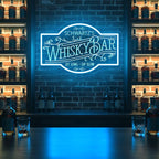 Custom Neon Bar Sign, Personalized Whiskey LED Light for Home Bars, Speakeasy Man Cave Décor Beer Established Year Gifts for Men Dad Husband Whiskey Lovers