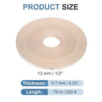 PATIKIL Maple Edge Banding, 1/2 Inch x 250 ft Wood Veneer Tape Pre-glued Flexible Plywood Edge Banding with Hot Melt Adhesive for Furniture Restoration