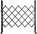 65.35"/W X 59.05" Folding Security Gate,U-Shape Single Folding Door Gate,Flexible Expanding Security Gate with 360° Wheels,Mobile Barricade Safety Barrier