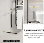 Shower Squeegee with Long Handle, 15-51" Telescopic Squeegee for Window Cleaning, Window Squeegee for Glass Doors, Extendable Window Cleaner Tool for Tile Walls, Sliding Door, Floor, Car Windshield-GD