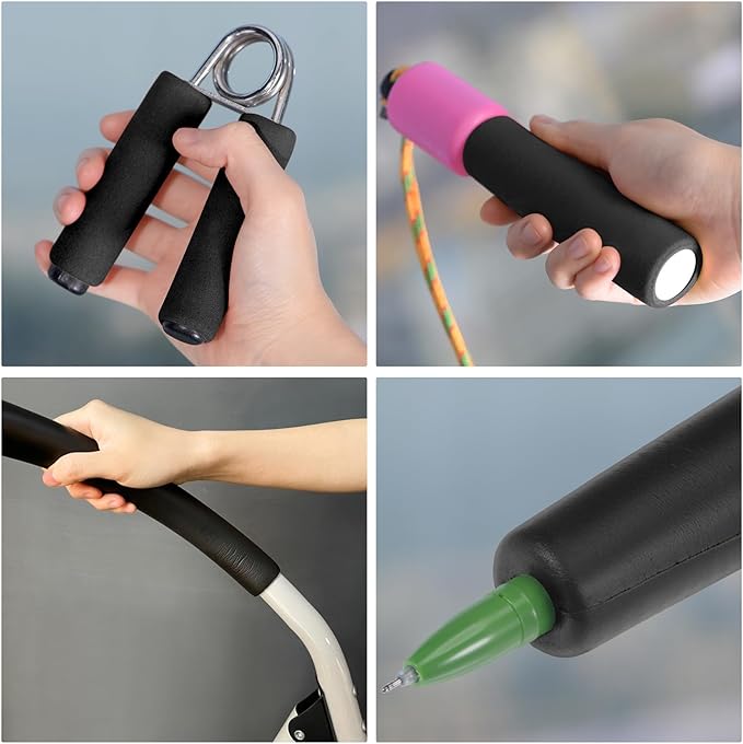 uxcell Foam Tubing for Handle Grip Support, 22mm(7/8") ID 32mm(1 1/4") OD 1m Length Black