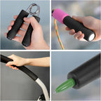 uxcell Foam Tubing for Handle Grip Support, 22mm(7/8") ID 32mm(1 1/4") OD 1m Length Black