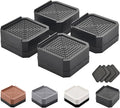 Bed Risers Furniture Risers Heavy-Duty Rectangular Adjustable Block Lift to 3 inches and 4.3 inches Desk, Sofa, Chair Legs, Refrigerator, Washing Machine Support up to 4000 pounds