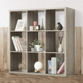 Fencer Wire 13-Inch Cube Storage Organizer Shelf, with Extra Thick Exterior Edge, Room Open Storage Shelf Divider, Bookcase, 6-Cube / 8-Cube / 9-Cube, Colors Available in Rustic Grey Oak and White