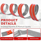 Flexible Wall Corner Protector Moulding Trim Peel and Stick Wall Corner Guards Edge Protector Self Adhesive Molding Trim Strip for Edge Ceiling (Light Gray Wood Grain, 1.6 in x 10 Ft)