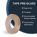 PATIKIL Walnut Edge Banding, 1 in x 49.2 ft Wood Veneer Tape, Pre-glued Flexible