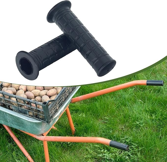 2Pcs Garden Wheelbarrow Handles Handle Grip Covers Weatherproof Anti Slip Handle Wraps for Trolley Carts Lawn Mowers Tractors
