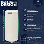 Extra Large Refillable Wet Wipes Dispenser (Cream) | Fits Clorox, Lysol, Bleach, Sanitizing Wipes | Durable Reusable Wipes Holder for Kitchen, Bathroom, Office, School | Gosnold Home & Garden