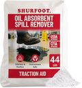 SHURFOOT 44lb Non-Slip Oil Absorbent - Provides Ice Traction & Vapor Suppression - Spill Control for Blood, Water & Oils - USDA Approved - Floor Dry Absorbent Odorless - Fire-Safe & Dustless