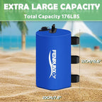 Canopy Water Weight Bag,176 LBS Gazebo Tent Water Weights Set of 8 Leg Weights for Carport, Pop Up Canopy,Tent,Gazebo,Blue