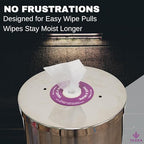 Tazza Gym Wipe Dispenser with Stainless Steel Floor Stand, Built-in Trash Can, Fitness Equipment Wipes Holder, 1.5 Gallon, Silver