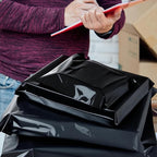 200Pack 19x24" Black Poly Mailers - Self Sealing, Waterproof & Tear-Resistant Shipping Envelopes for E-Commerce, Clothing, Books & Small Business