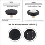 Battery Operated LED Spotlight, Picture Spot Lights, Indoor Uplighting, Puck Lights with Remote, Plants Tree Spotlight, Display Light for Paintings Dartboard Portrait-Gold