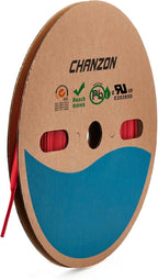 Chanzon 2:1 Ratio - 80Ft Roll - 5/32" (4mm) Heat Shrink Tubing 2:1(25M Total Length) Red Polyolefin Sleeving Wrap Shrinking 2 to 1 1pcs