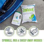 Zorbent Liquid Spill Cleanup 10 Quart Bag | 16X More Absorbent for Grease, Oil, Blood – Reusable for Floor, Carpet, Pet Accident, or Biohazard Mess – Fast Acting, Lightweight, Non-Toxic
