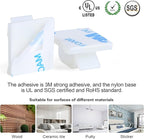 XHF 3/4” Adhesive Cable Wire Clips White 60pcs, Cable Staples Outdoor Cable Management Wire Organizer Cord Holder for Under Desk, Car, Wall, TV PC Ethernet Cable