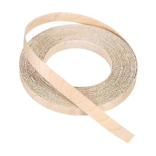 PATIKIL Maple Edge Banding, 1/2 Inch x 25 ft Wood Veneer Tape Pre-glued Flexible Plywood Edge Banding with Hot Melt Adhesive for Furniture Restoration