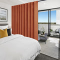 Hiasan Room Divider Curtains Patio Sliding Door Blackout Curtain Privacy Room Thermal Insulated Noise Reduction Panel with Back Tab & Rod Pocket for Bedroom Partition(80 x 84 Inches, Burnt Ochre)