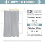 ChrisDowa Blackout Curtains 70 inches Wide for Bedroom - Extra Wide Grommet Thermal Insulated Room Darkening Curtains for Living Room (1 Panel, Biscotti Beige, 70 x 63 Inch)