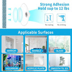 12 Inch 2 Pack Plant Window Boxes Shelf Sill Suction Cup Planter, 5-Inch Extra Wide Window Sill Extender with Load Bearing Bracket for Herbs, Succulents, Clear Acrylic Indoor Plant Stand, Planter Holder