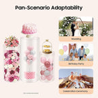 3 Pcs Wedding Cylinder Stands, Clear Acrylic Round Pedestal Stand, Floor Standing Clear Cylinder Stands for Wedding Birthday Party 23.6'', 29.5'', 35.4'' H
