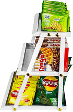 CozyNova 3 tier candy display - Snack holder with snack holder - Multi-functional counter snack and chip holder for stores - Cupcake display stand (White)