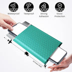 Fuxury Small Bubble Mailers 4x8 Inch 500 Pack, Teal Bubble Mailer, Self Seal Padded Envelopes Gifts Mailing Envelopes Bubble Padded for Shipping, Small Business Bulk