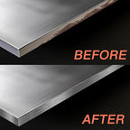 GSCIT Club Grey Silver Edge Banding, 1 1/2 Inch x 50ft Aluminum Brushed Edge Banding PVC Edge Trim for Cabinet Repair Furniture