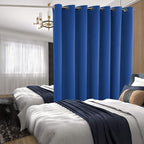 BGment Royal Blue Sliding Door Curtain 96 Inch Long - Wide Room Darkening Room Divider Curtain for Bedroom Privacy Themral Insulated Grommet Room Separator Drape, 1 Panel, 100 X 96