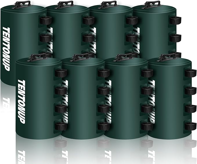 Canopy Water Weights Bag 8PACK, 440 LBS Heavy Duty Tent Water Weights Bag for Pop Up Canopy,Canopies,Tent,Gazebo,Green