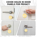 Door Hole Cover Plate, Door Knob Cover Door Knob Plate 2-5/8" Diameter Gold Door Knob Covers Door Hole Filler Plate for Home Security