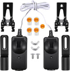 Garage Door Sensor Beam Eyes with Bracket & Cover, Garage Door Safety Sensor Replacement Parts Compatible with Liftmaster/Sears/Craftsman After 1997 (41A5034, 801CB-P)