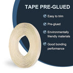 PATIKIL Birch Edge Banding, 1/2 in x 49.2 ft Wood Veneer Tape, Pre-glued Flexible