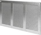 Repa Market 12x8 Inch Air Vent Cover/Galvanized Steel Louvered Grill Cover with Mesh Screen/Wall or Ceiling Vent/Durable Flush Mount HVAC Register for Indoor and Outdoor Ventilation