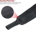 2 to 1 Ratio 1/2" - 18 feet Heat Shrink Fabric Braided Cable Sleeves Cord Management Protection for Automotive Cable/Wire/Irregular Shape Hose