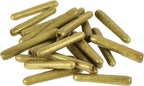 uxcell 20pcs Rubber End Caps 3/64"(1.3mm) ID Vinyl Round Tube Bolt Cap Cover Thread Protectors Gold