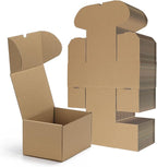 RLAVBL 7x5x4 Small Shipping Boxes Set of 50, Brown Corrugated Cardboard Box for Packing, Mailing, Business