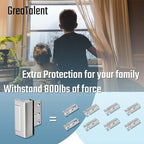 3PACK Home Security Door Reinforcement Lock Childproof, Add High Security to Home Prevent Unauthorized Entry, Aluminum Construction Finish, Frame Lock, Silver
