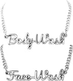 Face Wash Body Washn Label Tags Rust Resistant (Face Body Wash Silver)