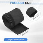 uxcell Hook and Loop Cable Management Sleeve, 10ft x 0.8 Inch Flexible Cable Wrap Covers Wire Hider, Cord Organizer and Cable Protector for Desk TV Computer, Black