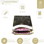 Inspired Mailers - Christmas Poly Mailers 6x9 Holiday Variety Pack of 30-10 each: Trees & Snowflakes, Rose Gold Trees, Gold Snowflake Baubles (6x9, 30 Pack)