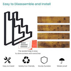 ELITEROO Wood Tiered Display Stand, 4 Tier Display Stands for Vendor Events, Retail Craft Show Display Risers, Table Top Market Display Shelf for Perfume Candles Tumbler Figures Makeup, Straight