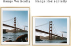 Frametory, 12x16 Metal Picture Frame with Mat for 11x14 Picture & Real Glass, Aluminum Photo Frame Collection (Gold, 2 Pack)